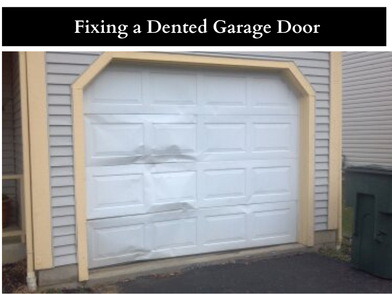 Voici le guide ultime pour réparer une porte de garage bossée image Fixing-a-Dented-Garage-Door Voici le guide ultime pour réparer une porte de garage bossée