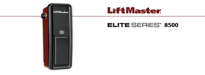 LiftMaster 8500 DC Battery Backup Capable Wall Mount Garage Door Opener - Dor Docteur image LiftMaster 8500
