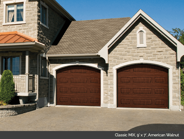 Things to Consider for Garage Door Installation image 4mix_9x7_americanwalnut Things to Consider for Garage Door Installation